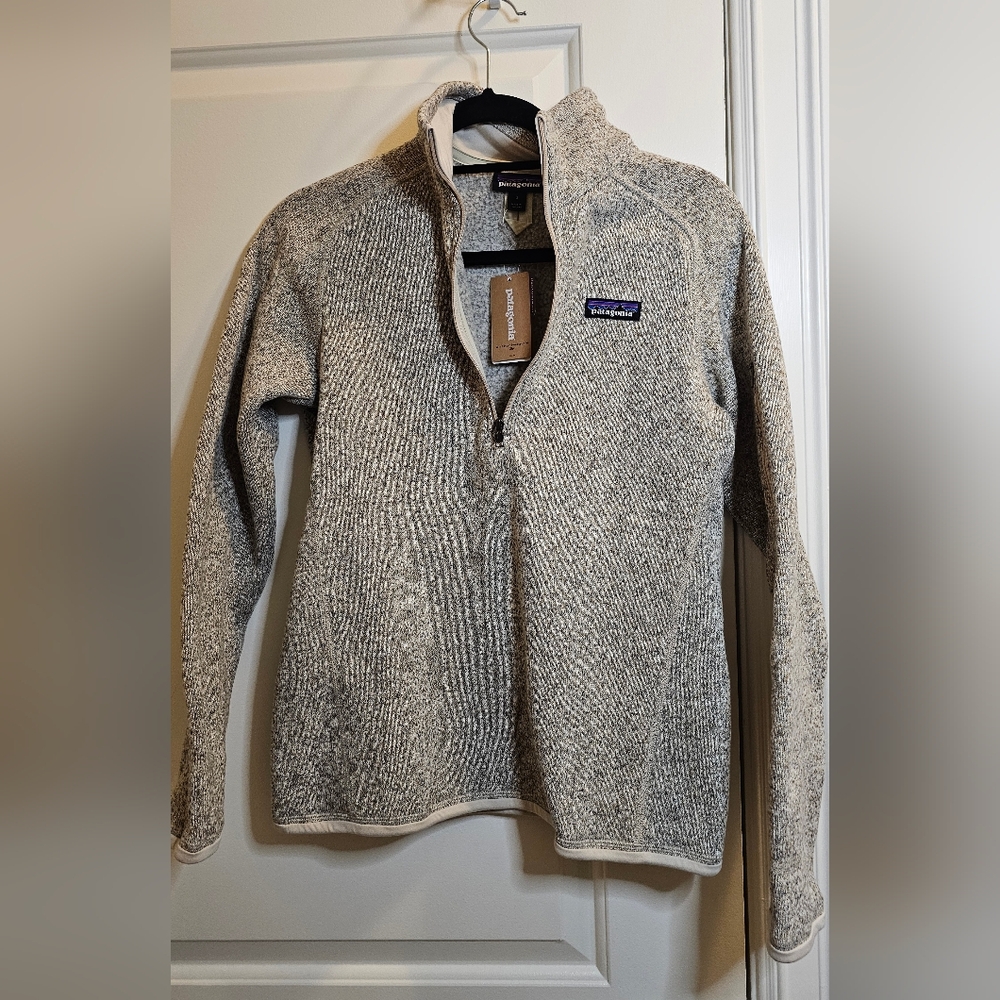 Patagonia Women's Cream Half-Zip Better Sweater New With Tags